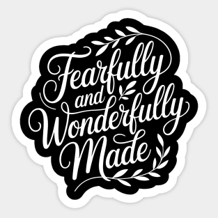 Fearfully & Wonderfully Made Christian Gift Sticker